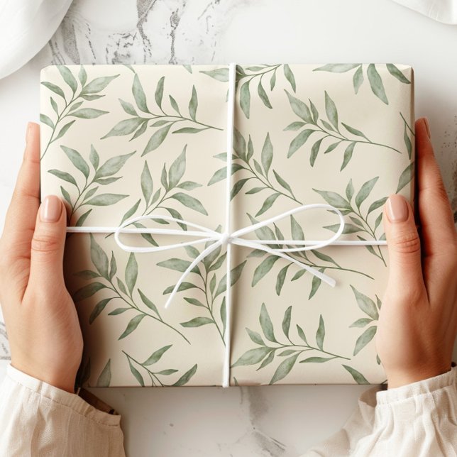 Papel De Regalo Vintage Greenery Botanical (Subido por el creador)