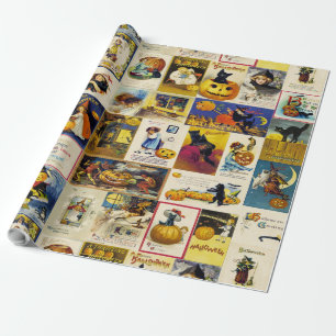 Papel De Regalo Vintage Halloween Ephemera