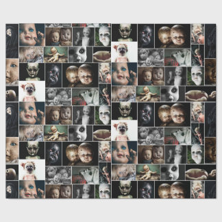 Papel De Regalo Vintage Haunted Dolls Wrapping Paper