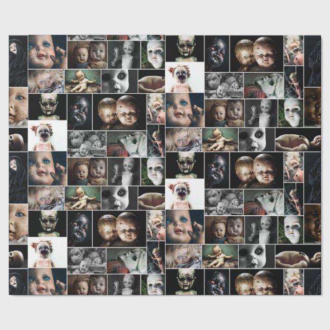 Papel De Regalo Vintage Haunted Dolls Wrapping Paper (Costura)