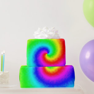 Papel De Regalo Vintage Hippie Boho Tie Dye Psychedell Twirl