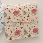 Papel De Regalo Vintage Merry Christmas<br><div class="desc">Eleva tu estilo vacacional con nuestro Papel de envolvimiento de Navidad Vintage Merry, perfecto para inspiradores navidades envueltos en ideas. Este encantador navidad envuelto en papel combina los diseños clásicos con un estilo moderno, ideal para la presentación de navidades únicas. Ya sea que busques navidades envolviendo ideas de papel o...</div>