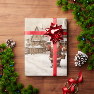 Papel De Regalo Vintage Merry Christmas