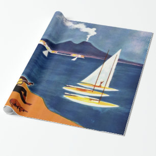 Papel De Regalo Vintage Napoli Travel Love Romance