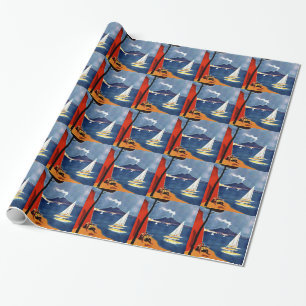 Papel De Regalo Vintage Napoli Travel Love Romance
