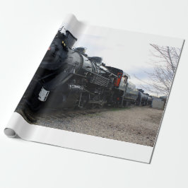 Papel De Regalo Vintage Railroad Steam Train