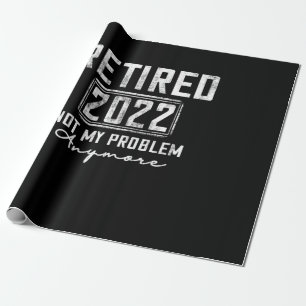 Papel De Regalo Vintage Retirado 2022 Ya No Es Mi Problema Más Gra