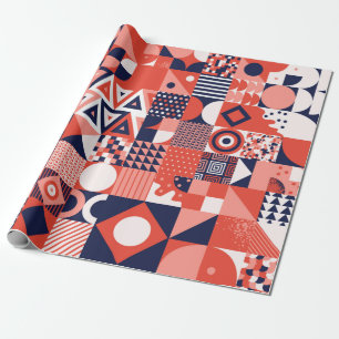 Papel De Regalo Vintage retro bauhaus design vintage
