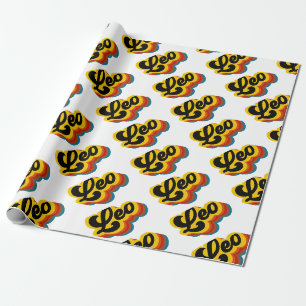Papel De Regalo Vintage retro Leo