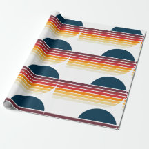 Vintage Retro Stripe Sun Birday