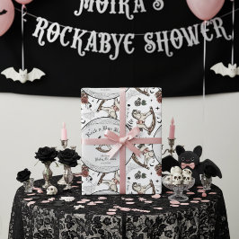 Papel De Regalo Vintage Rocking Horse Gothic Baby Shower