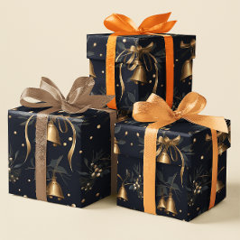 Papel De Regalo Vintage Santa Claus Bell Navidades regalo