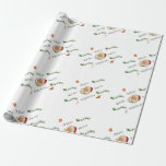Papel De Regalo Vintage Santa Merry Christmas<br><div class="desc">Una feliz selección de imágenes de Navidades rodean a un alegre y vintage Santa Claus,  lleno de nostálgicas letras retro deseando a los Navidades de Feliz Julio...  ¡y también los saludos de temporada!</div>