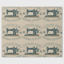 Papel De Regalo Vintage Soul Modern Stitches Costura
