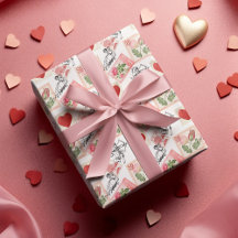 Vintage Valentine Cupido y estampillas