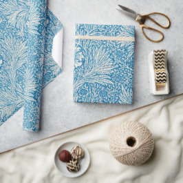 Papel De Regalo Vintage william morris blue art
