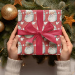 Papel De Regalo Vintage Winking Santa Claus<br><div class="desc">Envuelve tus regalos a estos Navidades en uno de nuestros diseños más populares - guiño de Santa Claus. No se conformen con imágenes borrosas y de baja resolución. La nuestra es crujiente y preciosa.</div>