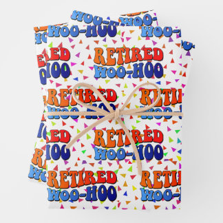 Papel de regalo vintage Woo Hoo jubilado Groovy