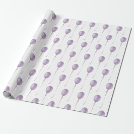 Papel De Regalo Violet balloon Gift Wrapping Paper - Cadeaupapier