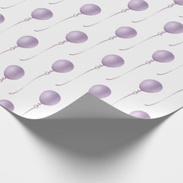 Papel De Regalo Violet balloon Gift Wrapping Paper - Cadeaupapier