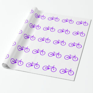 Papel De Regalo Violet Purple Bicycle