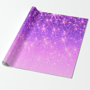 Papel De Regalo Violet Purple Purpurina