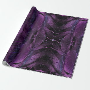 Papel De Regalo Violeta azul morado textura de pluma abstracta