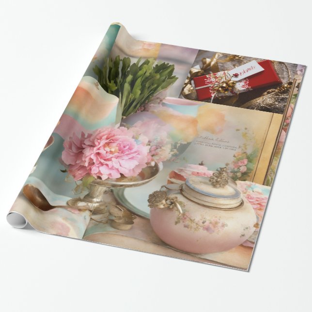 Papel De Regalo Violeta de envolvimiento brillante 30 pulgadas x 6 (Desenrollado)