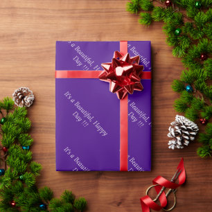 Papel De Regalo Violeta fuerte 400080 - Mensaje Personalizado o en