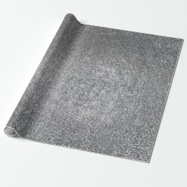 Papel De Regalo Vip De Vidrio Brillante Purpurina Pard Plateado