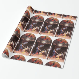 PAPEL DE REGALO VIRGEN Y ANGEL DE ANUNCIACIÓN
