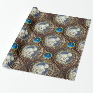 Papel De Regalo VIRGINA CON CHILE ,Gemas de zafiro azul