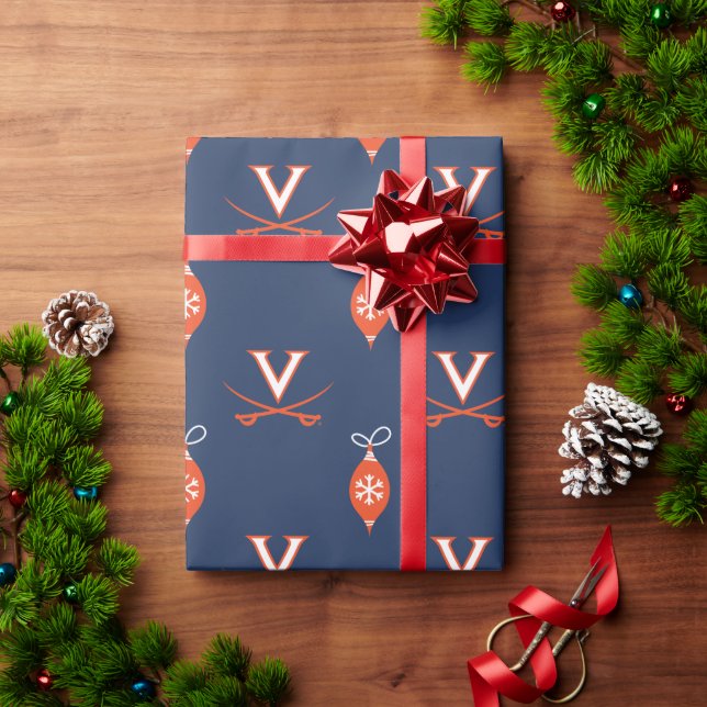 Papel De Regalo Virginia Cavaliers | Fiesta (Regalo de vacaciones)