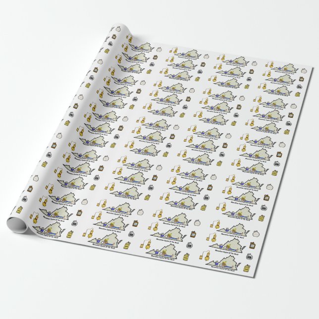 Papel De Regalo Virginia Moonshine Wrapping Paper Ver. 2 (Desenrollado)