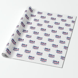 Papel De Regalo Virginia Stars and Stripes State