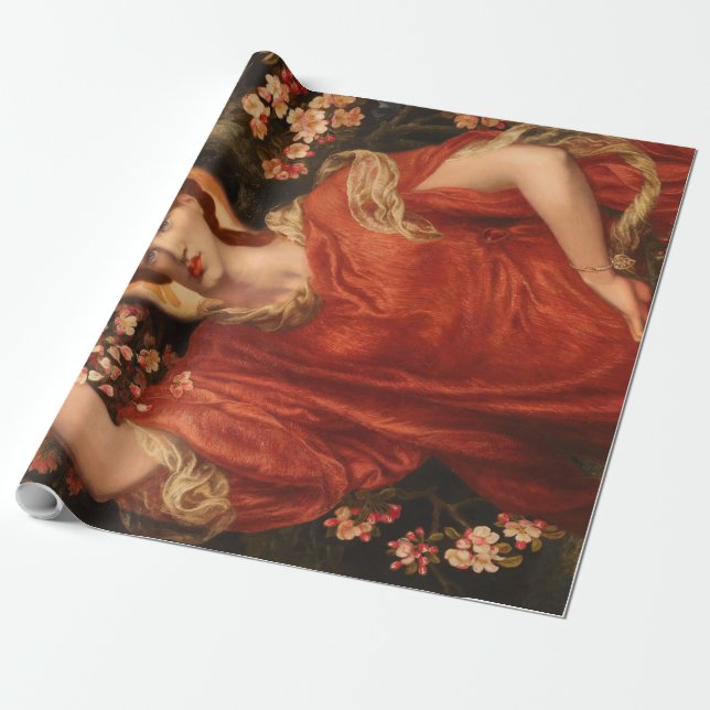 Papel De Regalo Visión de Fiammetta (por Dante Gabriel Rossetti) (Desenrollado)