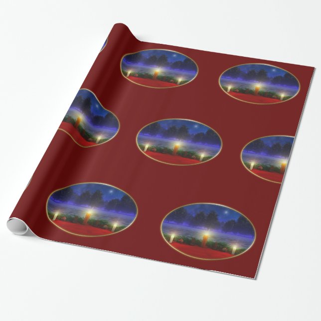 Papel De Regalo Visiones más brillantes Navidades envolviendo pape (Desenrollado)