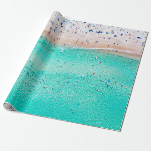 Papel De Regalo Vista aérea de la playa de Bondi en el perfecto d
