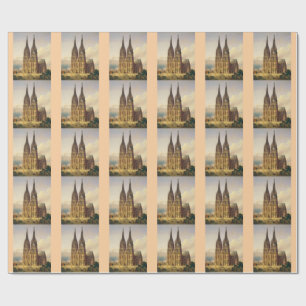 Papel De Regalo Vista de la majestad gótica de la Catedral de Colo