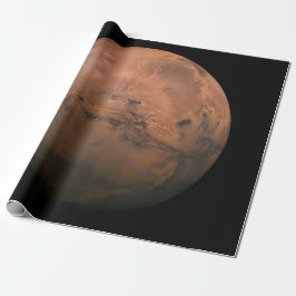 Papel De Regalo Vista de Marte (El Planeta Rojo)