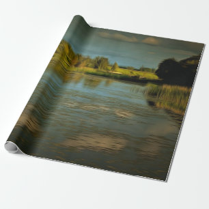 Papel De Regalo Vista Noir de un lago