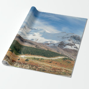 Papel De Regalo Vista panorámica de Columbia Icefield con cubierta