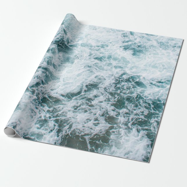 Papel De Regalo Vista superior de las olas del océano (Desenrollado)