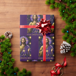 Papel De Regalo Viva Cristo Rey Cristo Jesucristo Rey