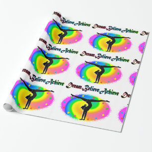PAPEL DE REGALO VIVIENDO MI SUEÑO GIMNASTICO