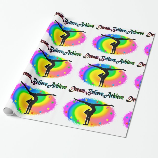 PAPEL DE REGALO VIVIENDO MI SUEÑO GIMNASTICO (Desenrollado)