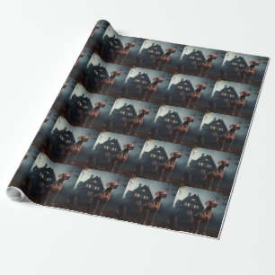 Papel De Regalo Vizsla Halloween Scary