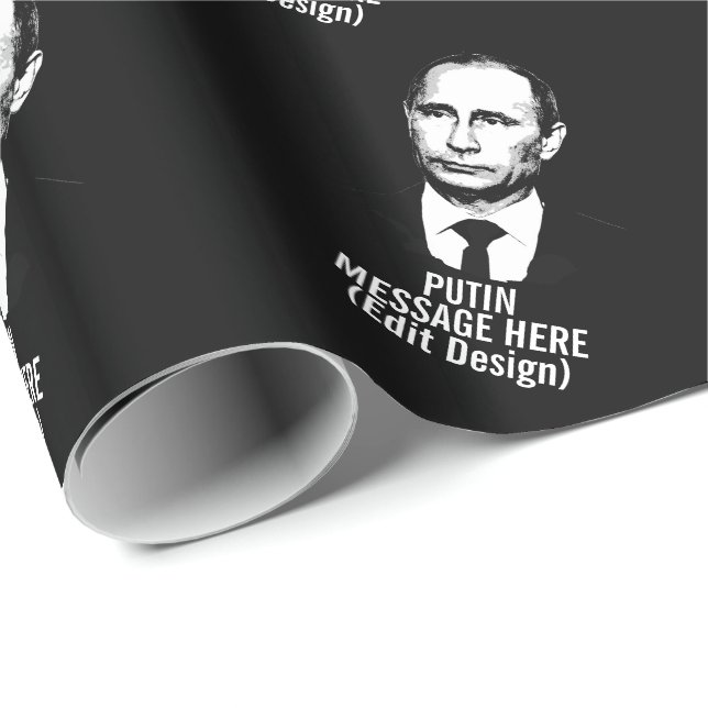 PAPEL DE REGALO VLADIMIR PUTIN PERSONALIZADO (Esquina del rollo)
