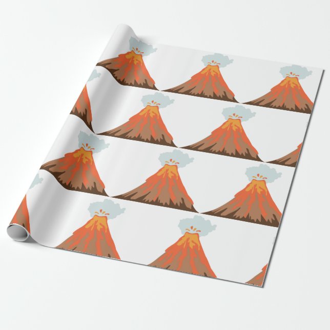 Papel De Regalo Volcán (Desenrollado)
