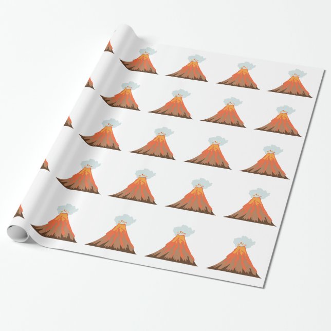Papel De Regalo Volcán (Desenrollado)